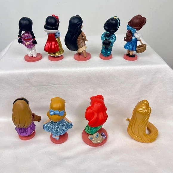 Disney Animator Princess 3" Figures set of 9 Ariel Belle Snow White Pocahontas - Picture 2 of 16